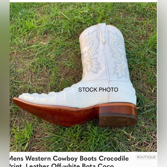 Visansol Shoes Mens White Cowboy Boots Womens 95 Mens 75 Poshmark